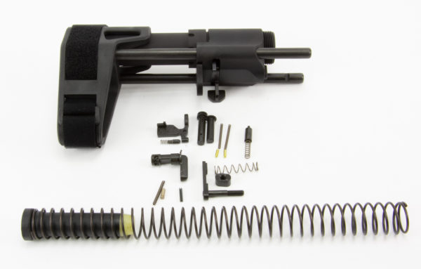 AR15 SB Tactical SBPDW Brace Assembly W/ LPK Minus FCG/Trigger Guard/Pistol Grip