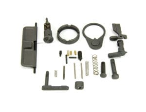 BKF AR15 Cerakoted Lower Parts Kit (LPK) Minus FCG Accent Kit - Tungsten