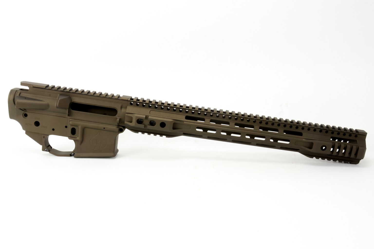 BKF AR15 M4 MOD-1 Stripped Cerakoted Receiver Set - Midnight Bronze