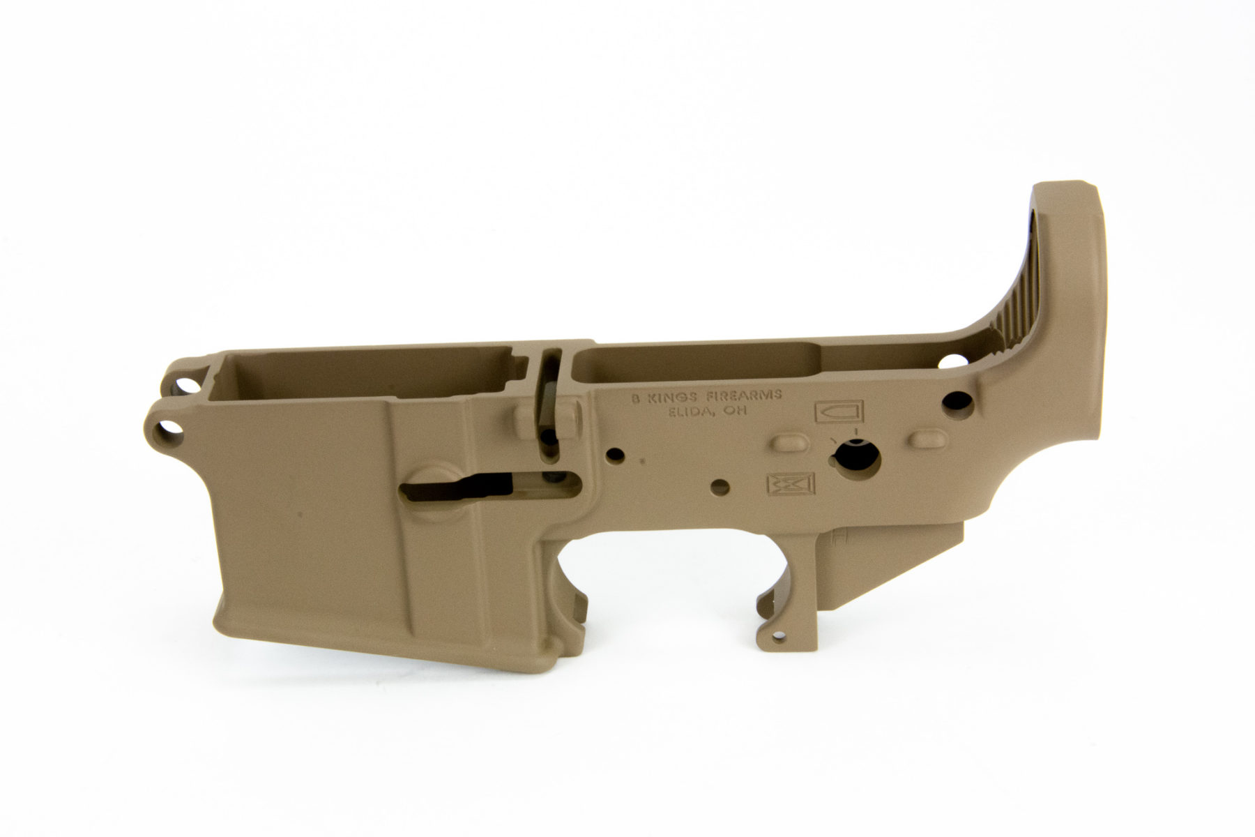 Bkf Ar15 Stripped Lower Receiver No Logo Fde Cerakote