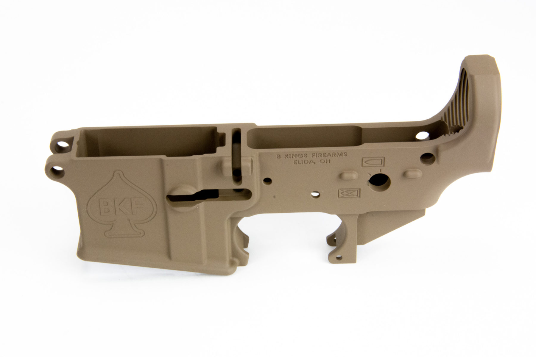 BKF AR15 Stripped Lower Receiver - FDE Cerakote