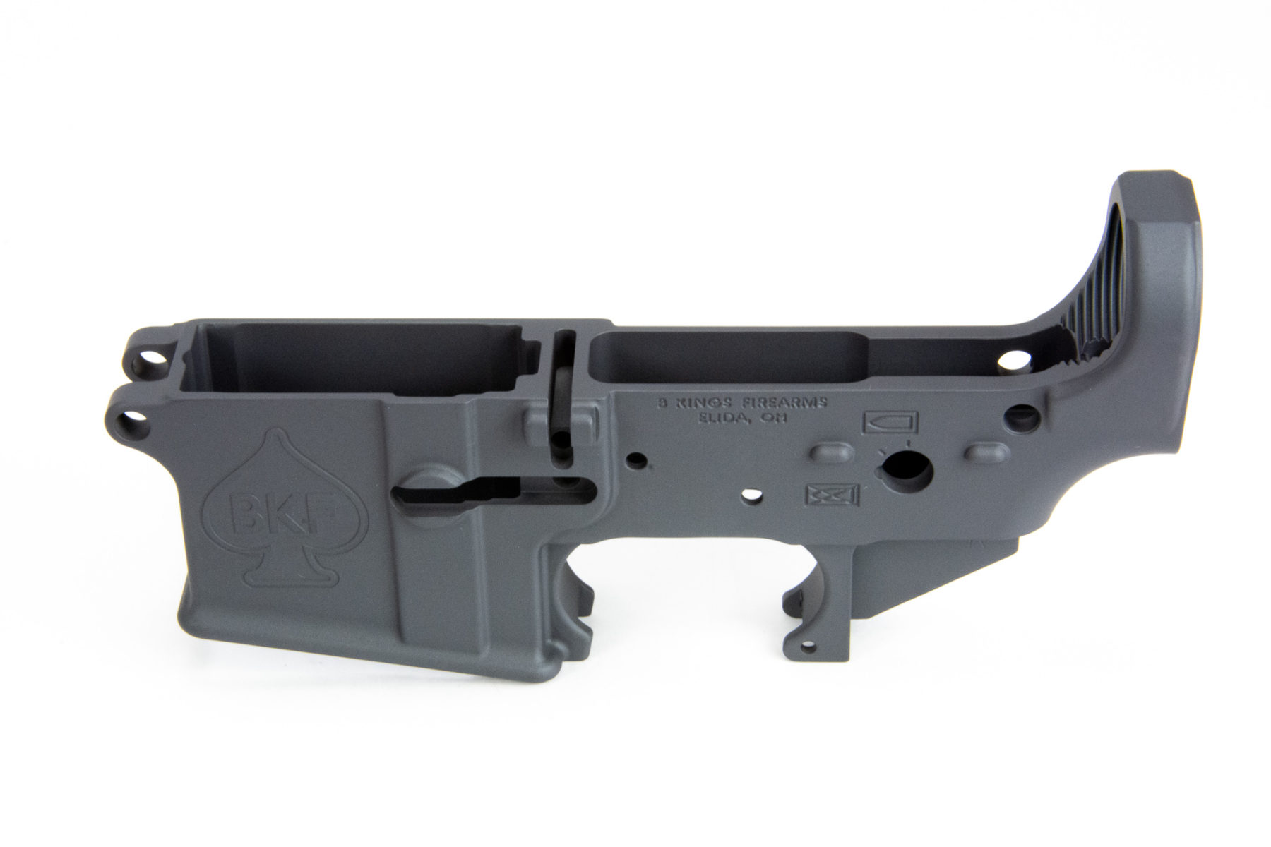 BKF AR15 Stripped Cerakoted Receiver Set - Sniper Grey