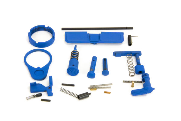 BKF AR15 Cerakoted Lower Parts Kit (LPK) Minus FCG Accent Kit - NRA Blue