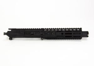 BKF AR15 6" 300 BLK Pistol length 1/7 Twist Barrel w/ 7.25" Slim M-LOK Rail W/ KAK Flash Can (BKF)