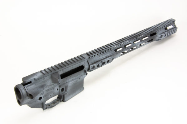 BKF AR15 Cerakoted 15.5" FFSSR Builder Set - Grey Battleworn Cerakote