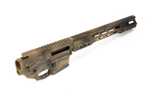 BKF AR15 Cerakoted 13.5" FFSSR Builder Set - Tan Battleworn Cerakote