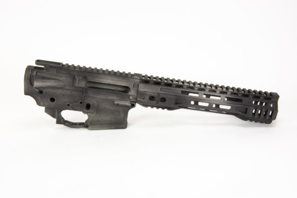 BKF AR15 MOD-1 Stripped Cerakoted 9.875" Builder Set - Titanium Battleworn