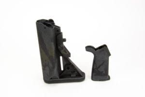 BKF Sopmod Mil-spec Stock and Magpul MOE Grip Combo- Multicam Black Cerakote