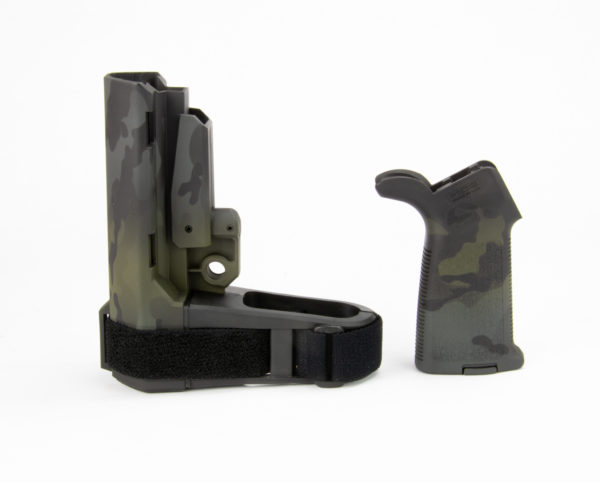 SB Tactical SBA3 Brace and Magpul MOE Grip Combo- Multicam Black Cerakote