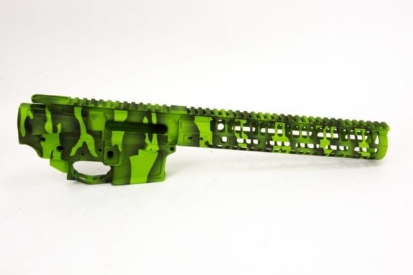 BKF AR15 M4 MOD-1 11" M-LOK Cerakoted Builder Set - Zombie Green Tiger Stripe