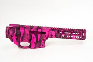 BKF AR15 M4 MOD-1 7" M-LOK Cerakoted Builder Set - Pink Tiger Stripe