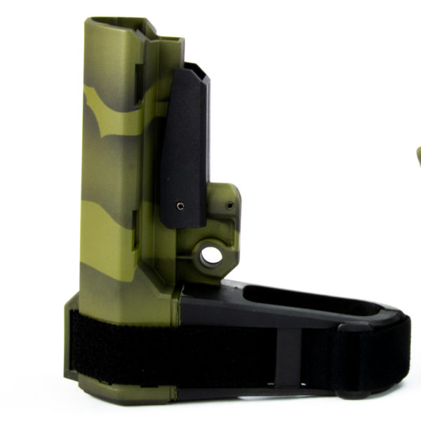SB Tactical SBA3 Brace and Magpul MOE Grip Combo - Bazooka Tiger Stripe Cerakote