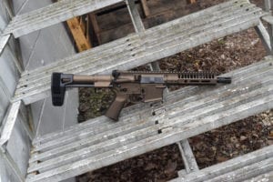 BKF M4 MOD-1 AR15 8" 1/7 Twist 300 Blackout PDW Cerakoted Pistol - Midnight Bronze