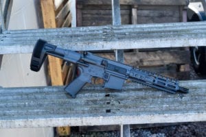 BKF AR15 Cerakoted 8" 1/7 Twist 300 Blackout Cerakoted Pistol - Sniper Grey