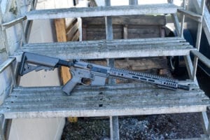 BKF AR15 Cerakoted 14.5" Pinned to 16" 1/7 Twist 5.56 Nato Rifle - Tungsten