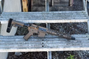 BKF AR15 Cerakoted 10.5" 1/7 Twist 5.56 Nato Pistol - Midnight Bronze