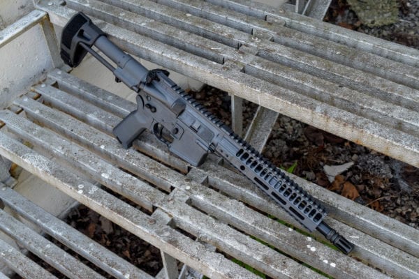 BKF M4 MOD-1 AR15 10.5" 1/7 Twist 300 Blackout PDW Cerakoted Pistol - Sniper Gray