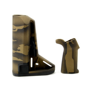 Magpul Moe SL-S Carbine Stock and MOE Grip Combo- Bronze Tiger Stripe Cerakote
