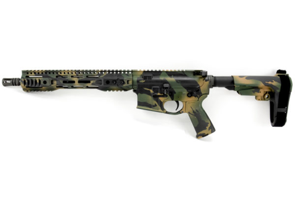 BKF M4 MOD-0 12.5" 1/7 Twist 5.56 Nato SBA3 FFSSR Pistol - Forest Shadowcam