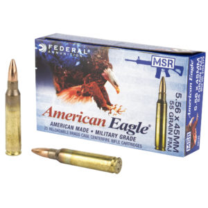 Federal, American Eagle 556NATO 55 Grain, Full Metal Jacket, 20 Round Box