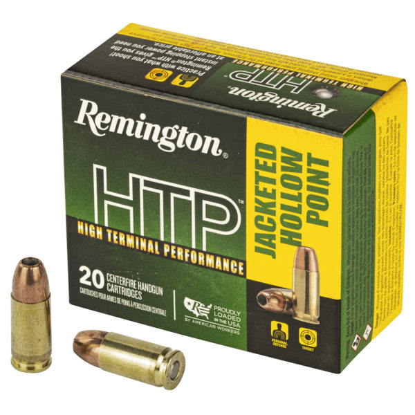 Remington, High Terminal Performance 9MM 147 Grain, Jacketed Hollow Point, 20 Round Box