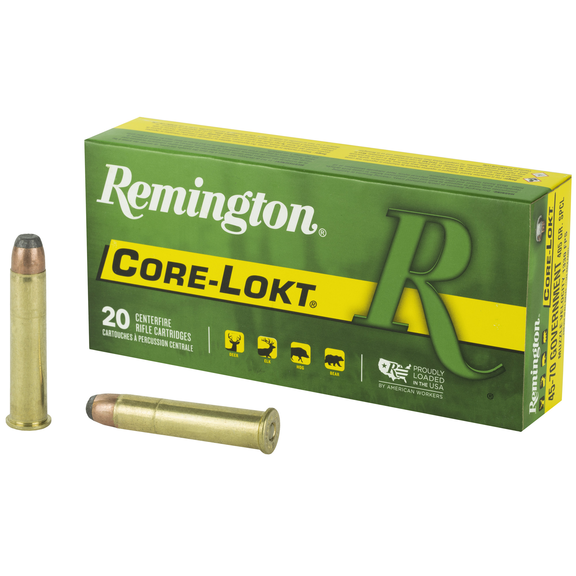 Remington Core Lokt 45 70 Government 405 Grain Soft Point Round Box Remington Core Lokt 45 70 Government 405 Grain Soft Point Round Box