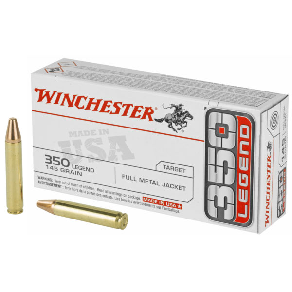 Winchester Ammunition, USA, 350 Legend, 145 Grain, Full Metal Jacket, 20 Round Box
