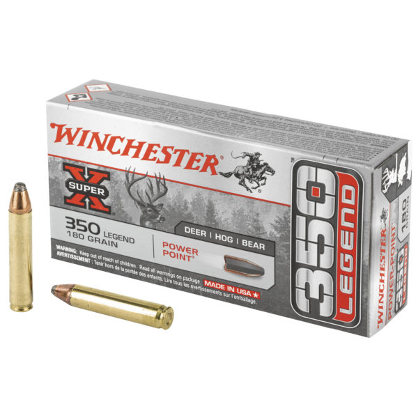 Winchester Ammunition, Super-X, 350 Legend, 180 Grain, Power Point, 20 Round Box