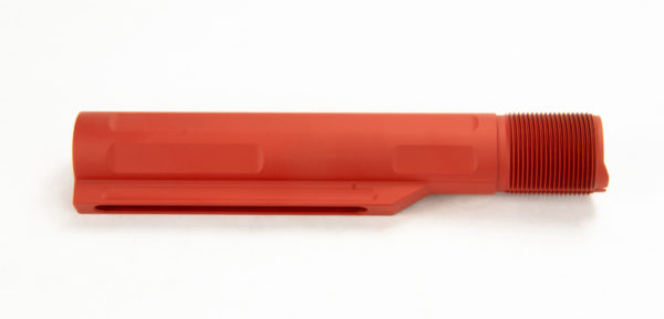 BKF AR15 Lightweight 8 Position Anti-Tilt Carbine Length Buffer Tube (S&W Red)