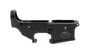 BKF AR15 Stripped Lower Receiver - (Middle Finger)