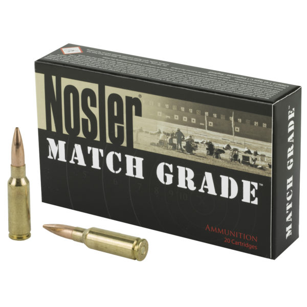 NOSLER, Custom Competition, 6.5 Grendel, 123 Grain, Rifle Ammunition, 20 Round Box
