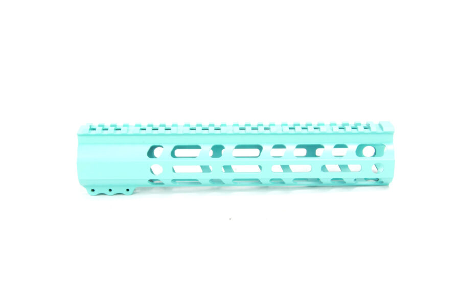 BKF AR15 10" M-LOK Handguard - Robins Egg Blue Cerakote