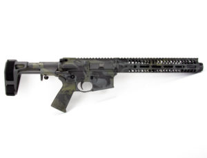 BKF M4 MOD-1 M4 9" 1/7 Twist 300 Blackout PDW Cerakoted Pistol - Multicam Black