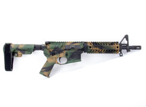 BKF M4 MOD-0 M4 10.5" 1/7 Twist 5.56 Nato FSB SBA3 Pistol - Forest Shadowcam