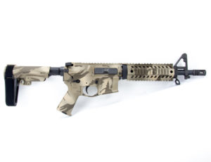 BKF M4 MOD-0 M4 10.5" 1/7 Twist 5.56 Nato FSB SBA3 Pistol - Desert Shadowcam