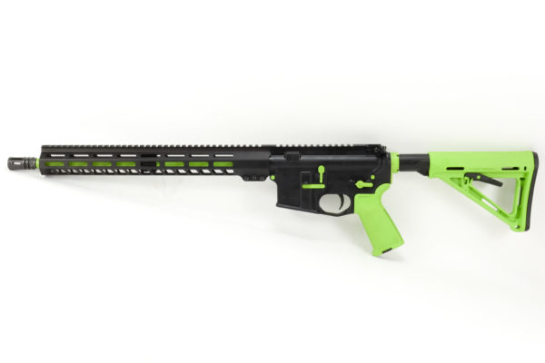BKF-15 16″ 1/7 Twist 5.56 Nato 15″ M-lok Magpul Rifle - Zombie Green Accents
