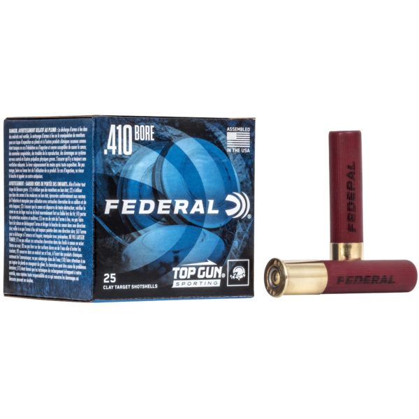 Federal, Top Gun Sporting, 410 Bore 2.5", #8, 1/2 oz, 25 Round Box, 1,330 FPS