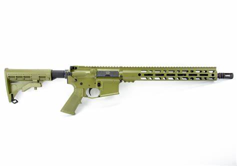 BKF AR15 14.5″ Pinned to 16″ 1/7 Twist 5.56 Nato Rifle - Bazooka Green