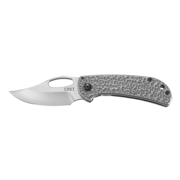 Columbia River Knife & Tool, CHEHALEM, 2.77" Folding Knife, Plain Edge, 8Cr13MoV Blade, Satin Finish, Stainless Steel Handle