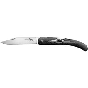 Cold Steel, Kudu Lite, Folding Knife, Silver, Plain Edge, Clip Point, 4.25" Blade, Stonewashed Finish, 5Cr15MoV, Black Handle