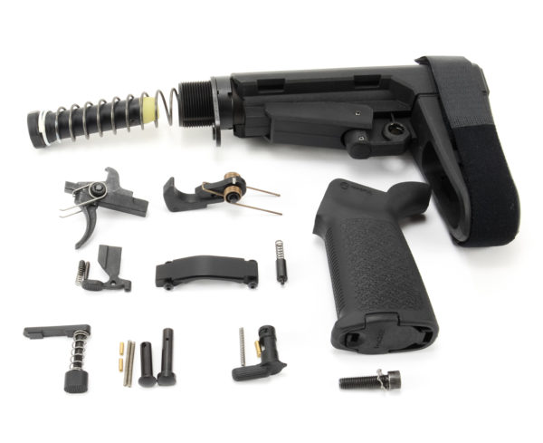 BKF M4 MOD-0 Standard Power SBA3 Pistol Lower Build Kit