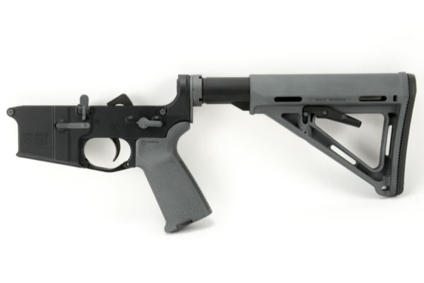 BKF AR15 Accent Kit Complete Lower Receiver - Sniper Grey Cerakote