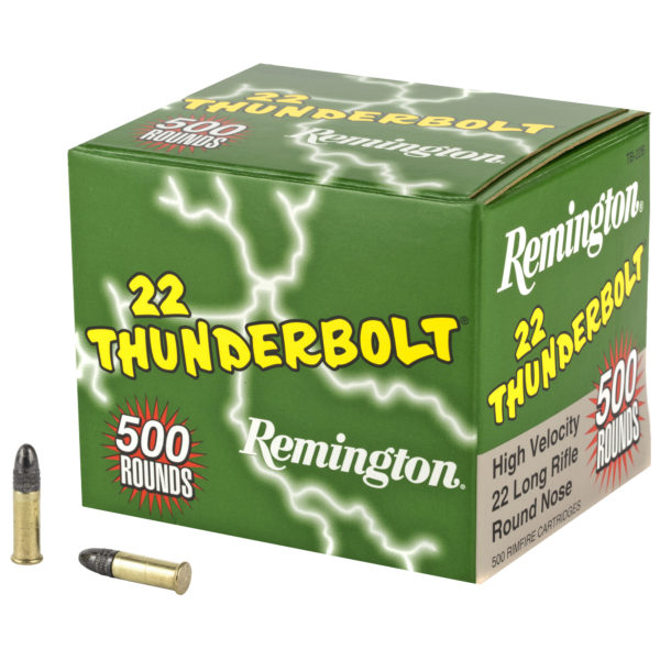 They've become the outstanding favorite of 22 owners the world over. These round nose bullets in high-velocity loads cover the broadest range of 22-caliber excitement. No wonder 22 Thunderbolt is Remington's best-selling, and most popular round of all time.