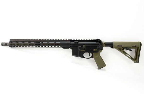 BKF-15 16″ 1/7 Twist 5.56 Nato 15″ M-lok Magpul Rifle - OD Green Accents