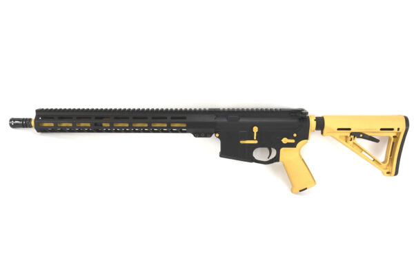 BKF-15 16″ 1/7 Twist 5.56 Nato 15″ M-lok Magpul Rifle - Gold Accents