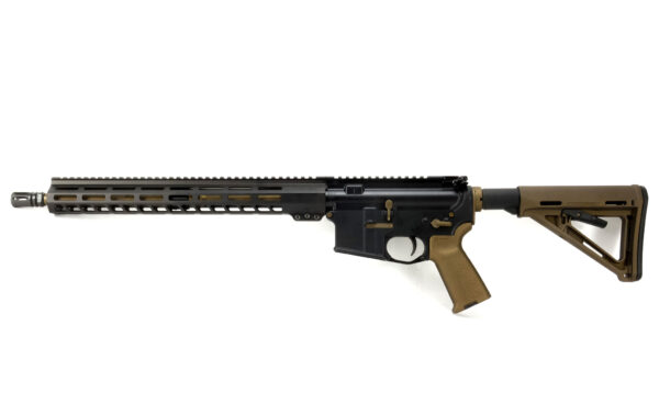 BKF-15 16″ 1/7 Twist 5.56 Nato 15″ M-lok Magpul Rifle - Midnight Bronze Accents