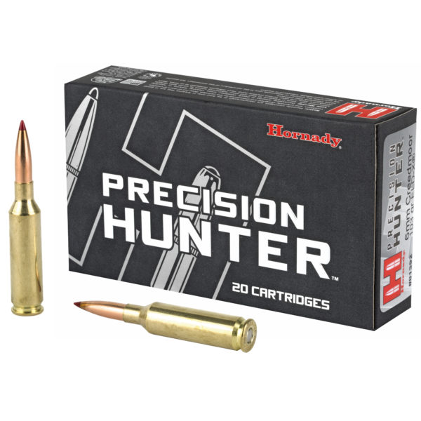Accuracy and terminal performance are the cornerstones of Hornady(R) Precision Hunter(R)factory loaded ammunition. Great care has been given by Hornady engineers to develop superior, match-accurate hunting loads that allow the ELD-X(R) bullet to achieve its maximum ballistic potential.