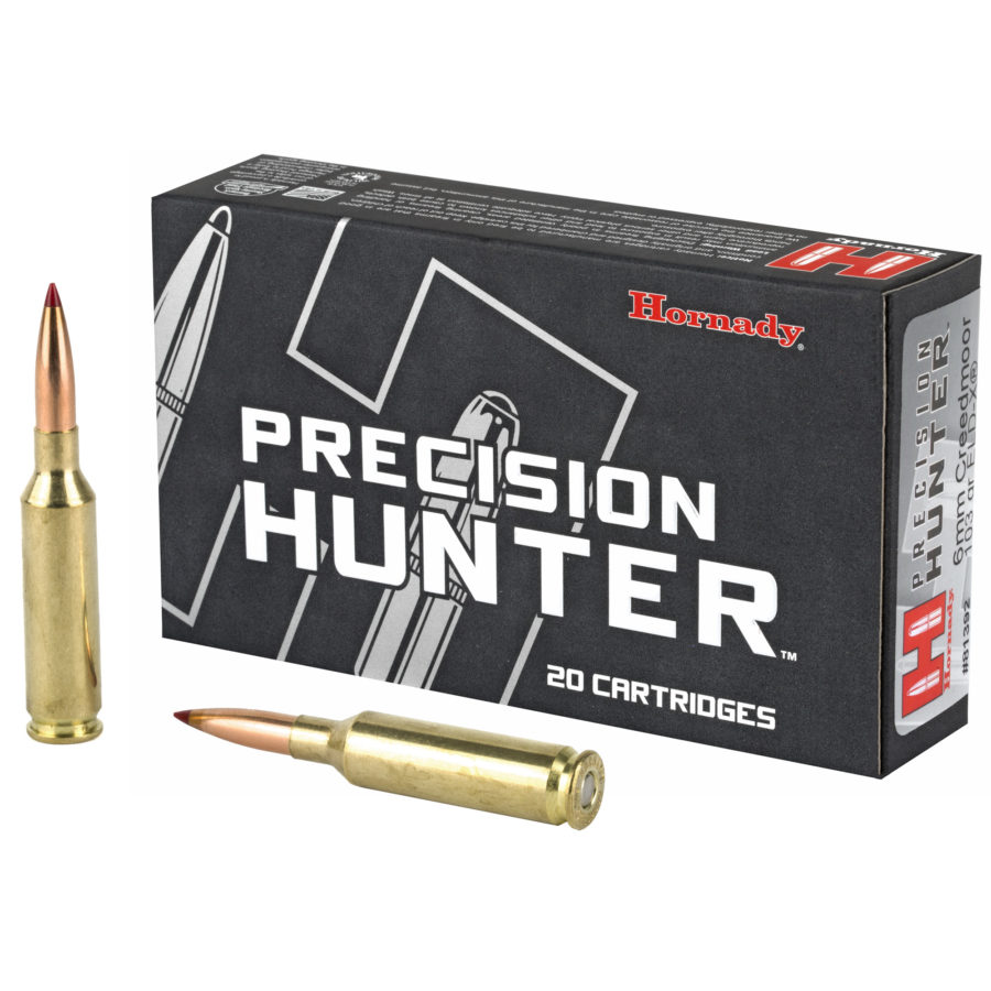 Hornady, Precision Hunter, 6mm Creedmoor, 103 Grain, Eld-x, 20 Round Box