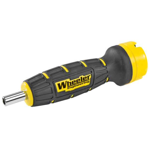 Wheeler's Digital F.A.T. Wrench brings even more precise torque settings to the handheld torque wrench market. This amazing digital handheld torque wrench lets you apply repeatable, accurate torque settings to your scope rings, bows and other screws. The audible and visual indicators let the user know exactly when the desired torque setting has been achieved. The large range of 15-100 in/lbs. will aid in accuracy of all your screws and decreases the opportunity for problems in the field. The FAT Wrench Bits are built to last and are made from S2 tool steel and hardened to 56-56 Rockwell C.