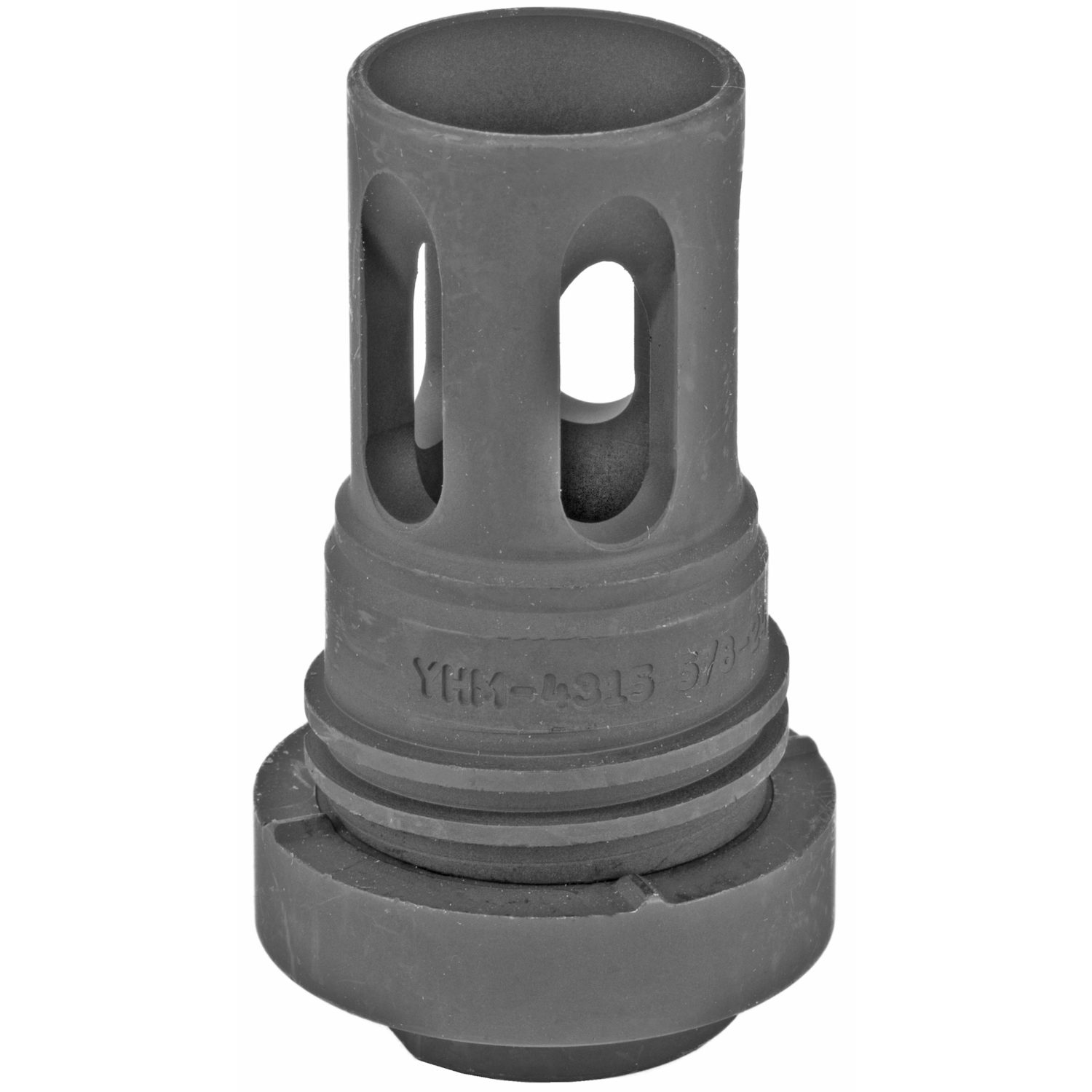 Yankee Hill Machine Co, Mini QD Flash Hider, Matte Black, 5/8X24 Thread, Fits Turbo T2, Turbo K